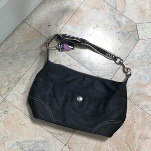 Coach black hobo bag